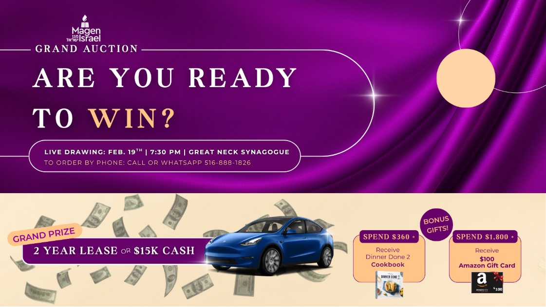 Grand prize raffle banner