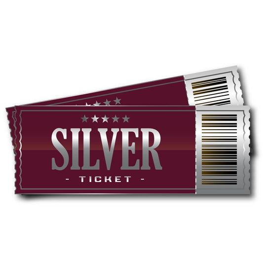 SILVER TICKET - 1 TICKET IN EACH PRIZE